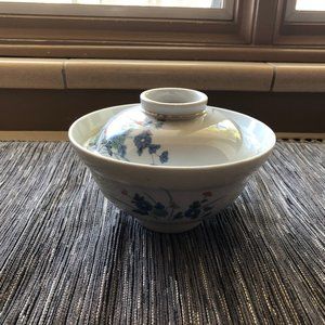 Vintage Hand Painted Porcelain Noodle/Rice/Soup Bowl